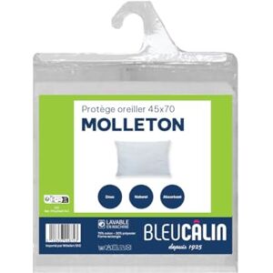 Bleu Calin Blå gosig kuddfodral rektangulär fleece 100 % bomull PTA Lea, 45 x 70 cm Bleu Calin Blå gosig kuddfodral rektangulär fleece 100 % bomull PTA Lea, 45 x 70 cm