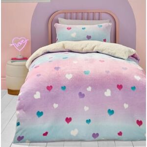 Bedlam Rosa hjärta nallebjörn fleece sänglinne set – dubbel sängkläder storlek (200 x 200 cm) – regnbågssängkläder med kärlekshjärta – mysig och mjuk fleece-hjärta – blå, lila och rosa hjärtbädd Bedlam Rosa hjärta nallebjörn fleece sänglinne set – dubbel sängkläder storlek (200 x 200 cm) – regnbågssängkläder med kärlekshjärta – mysig och mjuk fleece-hjärta – blå, lila och rosa hjärtbädd