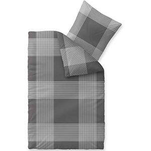 CelinaTex Touchme Biber Sängkläder 135 x 200 cm 2-delat bomullspåslakan Stine Rutig grå antracit CelinaTex Touchme Biber Sängkläder 135 x 200 cm 2-delat bomullspåslakan Stine Rutig grå antracit