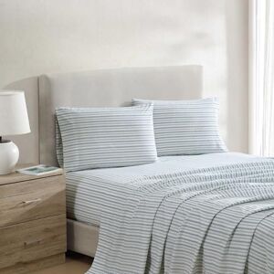 Nautica King size-lakan, lätt bomull percale bäddset med matchande örngott, krispigt och svalt, Oeko-Tex-certifierat (Coleridge Stripe grön) Nautica King size-lakan, lätt bomull percale bäddset med matchande örngott, krispigt och svalt, Oeko-Tex-certifierat (Coleridge Stripe grön)