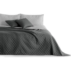 DecoKing överkast, sängöverkast, 260 x 280 cm, antracitgrått, täcke, överkast, dubbelsidigt quiltad präglingsmönster romb, grafit stål, axel, 260 x 280 cm DecoKing överkast, sängöverkast, 260 x 280 cm, antracitgrått, täcke, överkast, dubbelsidigt quiltad präglingsmönster romb, grafit stål, axel, 260 x 280 cm