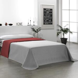 Martina Home Bouti vändbart sängöverkast, 100% polyester, röd grå, säng 150 Martina Home Bouti vändbart sängöverkast, 100% polyester, röd grå, säng 150