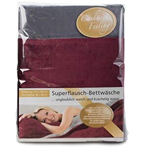 GOZZE sängöverkast, kashmir-känsla, påslakan: 135 x 200 cm, örngott: 80 x 80 cm, bordeaux/antracit, 40028-33-3500 GOZZE sängöverkast, kashmir-känsla, påslakan: 135 x 200 cm, örngott: 80 x 80 cm, bordeaux/antracit, 40028-33-3500