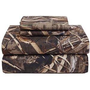 VISI-ONE Realtree Max-5 Sängkläder – 4 delar, kamouflage, Queen – premium, polybomull, jakt, lakanset – maskintvättbara, utomhus, bäddset (Queen-storlek) VISI-ONE Realtree Max-5 Sängkläder – 4 delar, kamouflage, Queen – premium, polybomull, jakt, lakanset – maskintvättbara, utomhus, bäddset (Queen-storlek)