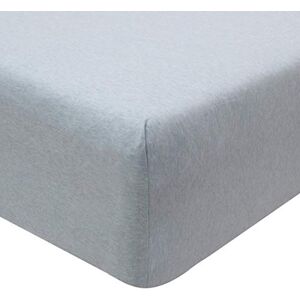 Sleepdown Påslakan i 100 % bomull – jersey melange lakan, silver, singel' Sleepdown Påslakan i 100 % bomull – jersey melange lakan, silver, singel'