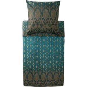 Bassetti Gold Decor sängkläder + 1 örngott av 100% bomullssatin i färgen SMARAGDGRÜN V1, mått: 155 x 220 + 1 K 80 x 80 cm – 933258 Bassetti Gold Decor sängkläder + 1 örngott av 100% bomullssatin i färgen SMARAGDGRÜN V1, mått: 155 x 220 + 1 K 80 x 80 cm – 933258