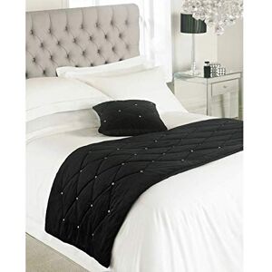 Paoletti Riva New Diamante Bed Runner- Svart- Diamantkristall paljetter- Quiltad geometrisk design 100% polyester- Polyesterfyllning 70 x 220 cm (28 x 87 tum) Utvecklad i storbrit Paoletti Riva New Diamante Bed Runner- Svart- Diamantkristall paljetter- Quiltad geometrisk design 100% polyester- Polyesterfyllning 70 x 220 cm (28 x 87 tum) Utvecklad i storbrit