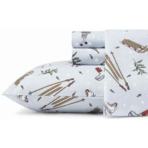 Eddie Bauer – komplett lakanset, varm andningsbar bomull flanell sängkläder med djupa fickor, borstad för extra mjukhet, mysig heminredning, Oeko-Tex-certifierad (snödagar, full) Eddie Bauer – komplett lakanset, varm andningsbar bomull flanell sängkläder med djupa fickor, borstad för extra mjukhet, mysig heminredning, Oeko-Tex-certifierad (snödagar, full)