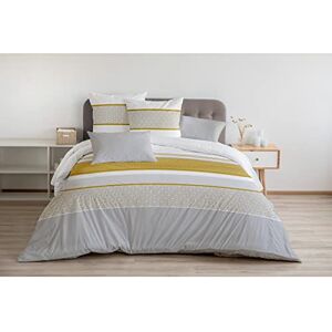 Home Linge Passion Home Passion, påslakan 2 st, 100 % bomull 57 trådar, 1 person 140 x 200 cm, bonusar senap ockre/grå Home Linge Passion Home Passion, påslakan 2 st, 100 % bomull 57 trådar, 1 person 140 x 200 cm, bonusar senap ockre/grå