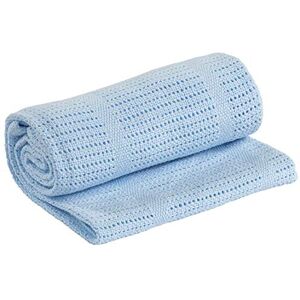 Family Bedding Blå cellfilt dubbelsäng vuxen mobilfilt bomull stort sängöverkast vändbar lätt termisk mjuk traditionell mobilfilt (230 x 230 cm) Family Bedding Blå cellfilt dubbelsäng vuxen mobilfilt bomull stort sängöverkast vändbar lätt termisk mjuk traditionell mobilfilt (230 x 230 cm)