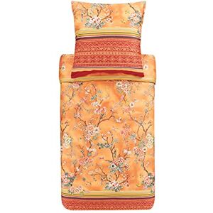 Bassetti Sängkläder set Pallanza O1 av bomull, mako-satin i orange, 2 delar med dragkedja, mått: 200 cm x 200 cm, 80 cm x 80 cm, 9323954 Bassetti Sängkläder set Pallanza O1 av bomull, mako-satin i orange, 2 delar med dragkedja, mått: 200 cm x 200 cm, 80 cm x 80 cm, 9323954