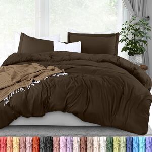 Utopia Bedding Utopia Sängkläder, påslakan, king size, set – 1 påslakan med 2 örngott – 3 delar täckesskydd med dragkedja – ultramjukt borstad mikrofiber, 254 x 230 cm (kung, brun) Utopia Bedding Utopia Sängkläder, påslakan, king size, set – 1 påslakan med 2 örngott – 3 delar täckesskydd med dragkedja – ultramjukt borstad mikrofiber, 254 x 230 cm (kung, brun)