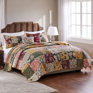 Greenland Home Fashions Greenland Home Quilt-set, bomull, flerfärgad, California King (5 delar) Greenland Home Fashions Greenland Home Quilt-set, bomull, flerfärgad, California King (5 delar)