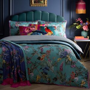 Laurence Llewelyn-Bowen Blågröna blommor och spaljé påslakan Super King sängkläder storlek (260 x 220 cm) vändbara mönster mjuk 100% bomull 200 trådtäthet lyxigt bäddset 2 örngott Laurence Llewelyn-Bowen Blågröna blommor och spaljé påslakan Super King sängkläder storlek (260 x 220 cm) vändbara mönster mjuk 100% bomull 200 trådtäthet lyxigt bäddset 2 örngott