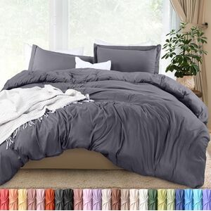 Utopia Bedding Utopia Sängkläder, påslakan, king size, set – 1 påslakan med 2 örngott – 3 delar täckesskydd med dragkedja – ultramjukt borstad mikrofiber, 254 x 230 cm (kung, grå) Utopia Bedding Utopia Sängkläder, påslakan, king size, set – 1 påslakan med 2 örngott – 3 delar täckesskydd med dragkedja – ultramjukt borstad mikrofiber, 254 x 230 cm (kung, grå)