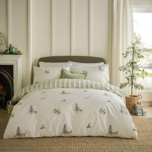 furn. Wylder Nature Charlecote påslakanset – vändbart 100% bomulls- och djurliv tryck sängkläder med rand omvänd (grön/naturlig dubbel) furn. Wylder Nature Charlecote påslakanset – vändbart 100% bomulls- och djurliv tryck sängkläder med rand omvänd (grön/naturlig dubbel)