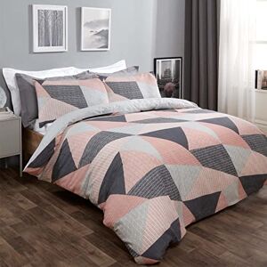 Dreamscene Ljus Rosa Geometrisk Dubbelsängsöverdrag - Duvet Cover Dreamscene Ljus Rosa Geometrisk Dubbelsängsöverdrag - Duvet Cover