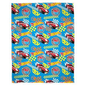 Character World Officiell Hot Wheels fleecefilt supermjuk varm blå kast, flamdesign perfekt för sovrummet, camping och övernattningar 100 x 150 cm Character World Officiell Hot Wheels fleecefilt supermjuk varm blå kast, flamdesign perfekt för sovrummet, camping och övernattningar 100 x 150 cm