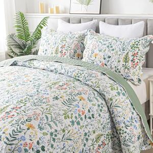 HoneiLife Blommigt täcke king size – 3 delar mikrofiber påslakanset lätta sängöverkast vildblommor överdrag retro sängöverdrag king täcke sängkläder set alla årstider täcken HoneiLife Blommigt täcke king size – 3 delar mikrofiber påslakanset lätta sängöverkast vildblommor överdrag retro sängöverdrag king täcke sängkläder set alla årstider täcken