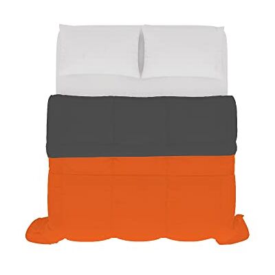 Italian Bed Linen Tvåfärgat sommartäcke SOGNI E CAPRICCI, orange/mörkgrått 250 x 200 cm Italian Bed Linen Tvåfärgat sommartäcke SOGNI E CAPRICCI, orange/mörkgrått 250 x 200 cm
