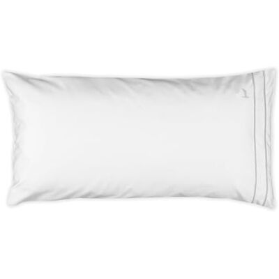 Möve Noblesse örngott 80 x 40 cm av 100% bomull, vit/månljus Möve Noblesse örngott 80 x 40 cm av 100% bomull, vit/månljus