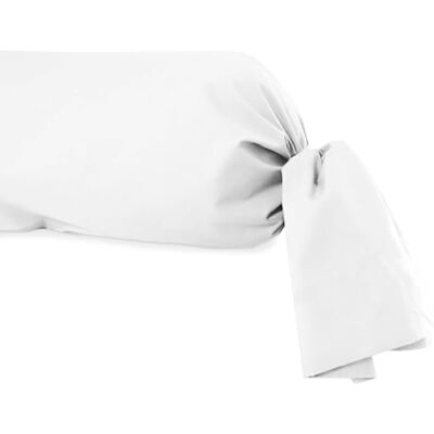 Soleil d'ocre , Polycotton bolsteröverdrag 45 x 185 cm vit percale Soleil d'ocre , Polycotton bolsteröverdrag 45 x 185 cm vit percale