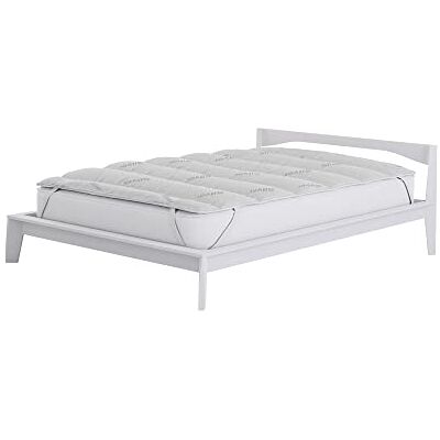 Italian Bed Linen MB HOME ITALY Täcke bäddmadrass vadderad och quiltad bambu, vit, enkel 85 x 195 cm Italian Bed Linen MB HOME ITALY Täcke bäddmadrass vadderad och quiltad bambu, vit, enkel 85 x 195 cm