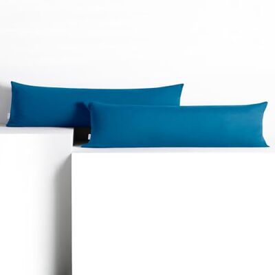 DecoKing 2 örngott 20 x 145 cm jersey 100% kammad bomull dragkedja blå bärnsten DecoKing 2 örngott 20 x 145 cm jersey 100% kammad bomull dragkedja blå bärnsten