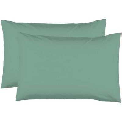 Le linge de Jules 2 örngott 50 x 70 cm lindgrön 100% bomull, 57 trådar Le linge de Jules 2 örngott 50 x 70 cm lindgrön 100% bomull, 57 trådar