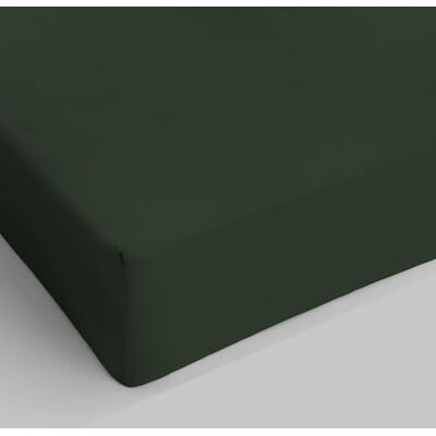 Italian Bed Linen Max färg underlakan med hörn, olivgrön, dubbel Italian Bed Linen Max färg underlakan med hörn, olivgrön, dubbel