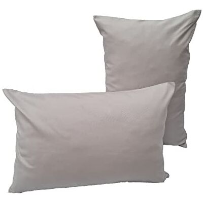 Lemos Home Örngott örngott prydnadskudde 2 stycken i 100% bomull kollektion koncept, valbar färg och storlek (örngott, set om 2 – 50 x 30 cm, ljusgrå) Lemos Home Örngott örngott prydnadskudde 2 stycken i 100% bomull kollektion koncept, valbar färg och storlek (örngott, set om 2 – 50 x 30 cm, ljusgrå)