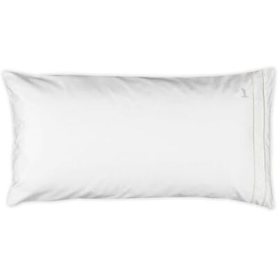 Möve Noblesse örngott 80 x 40 cm av 100% bomull, vit/champagne Möve Noblesse örngott 80 x 40 cm av 100% bomull, vit/champagne