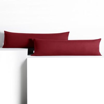 DecoKing 2 örngott 20 x 145 cm, jersey, bomull, dragkedja, bordeaux, bärnsten DecoKing 2 örngott 20 x 145 cm, jersey, bomull, dragkedja, bordeaux, bärnsten