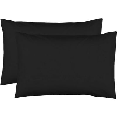 Le linge de Jules 2 örngott 50 x 70 cm svart, 100% bomull, 57 trådar Le linge de Jules 2 örngott 50 x 70 cm svart, 100% bomull, 57 trådar