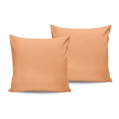 Nuit Des Rêves Mjukt bomulls-örngott (2 stycken), orange orange pale 80 x 80 cm 100% bomullsranforce, 117 gr/m² Perfekt för mysiga sovrum och snygg dekoration Nuit Des Rêves Mjukt bomulls-örngott (2 stycken), orange orange pale 80 x 80 cm 100% bomullsranforce, 117 gr/m² Perfekt för mysiga sovrum och snygg dekoration