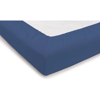 PENSIERI DELICATI Enkelt lakan 90 x 200 cm, underlakan 1 kvadrat enfärgad med hörn +25, tillverkat i 100% bomull, tillverkat i Italien, marinblå PENSIERI DELICATI Enkelt lakan 90 x 200 cm, underlakan 1 kvadrat enfärgad med hörn +25, tillverkat i 100% bomull, tillverkat i Italien, marinblå
