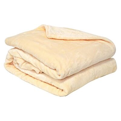 Poyet Motte Made In France Elfenben polyesterfleecefilt 180 x 220 cm POYET MOTTE MICROFLANELL Range Poyet Motte Made In France Elfenben polyesterfleecefilt 180 x 220 cm POYET MOTTE MICROFLANELL Range