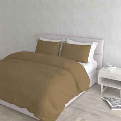 Italian Bed Linen PARURE ELEGANT COPRIME, Hasselnöt, Dubbel Italian Bed Linen PARURE ELEGANT COPRIME, Hasselnöt, Dubbel