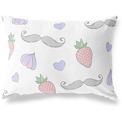 Bonamaison dekorativt kuddöverdrag, slumpmässigt mönster prydnadskuddöverdrag, heminredning örngott för vardagsrum, soffa, sovrum, storlek: 45 x 60 cm – designad och tillverkad i Turkiet Bonamaison dekorativt kuddöverdrag, slumpmässigt mönster prydnadskuddöverdrag, heminredning örngott för vardagsrum, soffa, sovrum, storlek: 45 x 60 cm – designad och tillverkad i Turkiet