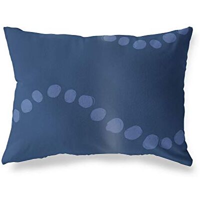 Bonamaison dekorativt kuddöverdrag, blå prydnadskuddöverdrag, heminredning örngott för vardagsrum, soffa, sovrum, storlek: 45 x 60 cm – designad och tillverkad i Turkiet Bonamaison dekorativt kuddöverdrag, blå prydnadskuddöverdrag, heminredning örngott för vardagsrum, soffa, sovrum, storlek: 45 x 60 cm – designad och tillverkad i Turkiet