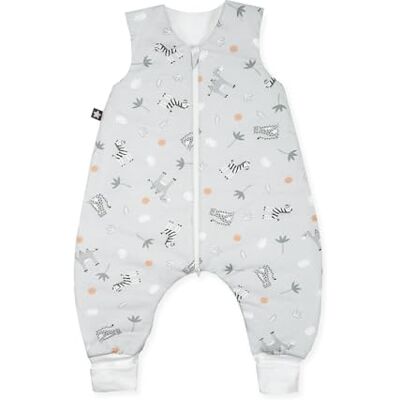 Julius Zöllner Sleefoverall Jumper Jersey, varm fyllning 2,5 TOG, tvättbar vid 60 °C, tillverkad i Tyskland, OEKO TEX Standard 100, savan-grå, storlek 80 Julius Zöllner Sleefoverall Jumper Jersey, varm fyllning 2,5 TOG, tvättbar vid 60 °C, tillverkad i Tyskland, OEKO TEX Standard 100, savan-grå, storlek 80