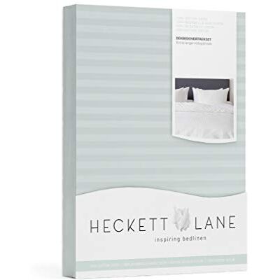 Heckett Lane Uni Stripe Duvet Cover 100% bomull satin, halkblå, 200 x 220 cm, 1.0 stycken Heckett Lane Uni Stripe Duvet Cover 100% bomull satin, halkblå, 200 x 220 cm, 1.0 stycken