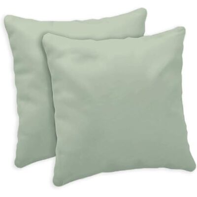 Giovanni Dolcinotti MADE IN ITALY Set med 2 örngott för soffa 50 x 50 dekorativa örngott 100% bomull med silkeslen effekt dold dragkedja bambu Atlanta Giovanni Dolcinotti MADE IN ITALY Set med 2 örngott för soffa 50 x 50 dekorativa örngott 100% bomull med silkeslen effekt dold dragkedja bambu Atlanta