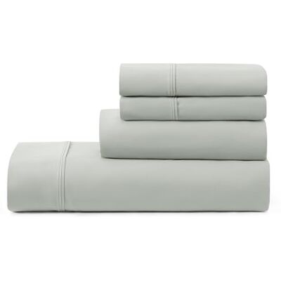 UGG 01752 Alahna King Sänglakan och Örngott 4-delat set Sova i lyxig maskintvättbar djupa fickor skrynkelbeständig andningsbar mysig komfort Silkeslena kyllakan, King, Mineral UGG 01752 Alahna King Sänglakan och Örngott 4-delat set Sova i lyxig maskintvättbar djupa fickor skrynkelbeständig andningsbar mysig komfort Silkeslena kyllakan, King, Mineral