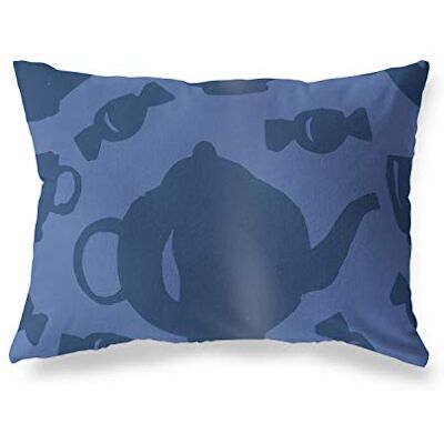 Bonamaison dekorativt kuddöverdrag, blå prydnadskuddöverdrag, heminredning örngott för vardagsrum, soffa, sovrum, storlek: 45 x 60 cm – designad och tillverkad i Turkiet Bonamaison dekorativt kuddöverdrag, blå prydnadskuddöverdrag, heminredning örngott för vardagsrum, soffa, sovrum, storlek: 45 x 60 cm – designad och tillverkad i Turkiet