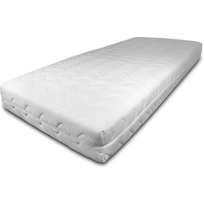 BONEX Premium madrasskydd Fontana 80 x 200, 19–21 cm högt, lämpligt för allergiker – 60 grader tvättbart – 4-sidig dragkedja, vit BONEX Premium madrasskydd Fontana 80 x 200, 19–21 cm högt, lämpligt för allergiker – 60 grader tvättbart – 4-sidig dragkedja, vit