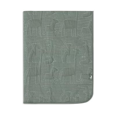 Jollein Babyfilt Jungle Jambo, Ash Green/Laurel – 75 x 100 cm – 100% bomull, insida 100% polyester – för babyvagga – 2,0 TOG Jollein Babyfilt Jungle Jambo, Ash Green/Laurel – 75 x 100 cm – 100% bomull, insida 100% polyester – för babyvagga – 2,0 TOG