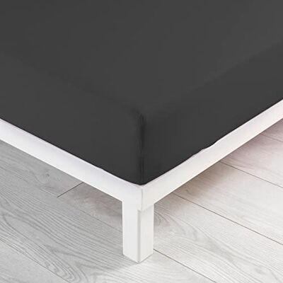 Douceur d'Intérieur mjukhet interiör, 2 personer påslakan 140 x 190 cm 100% bomull, Jersy antracit Douceur d'Intérieur mjukhet interiör, 2 personer påslakan 140 x 190 cm 100% bomull, Jersy antracit