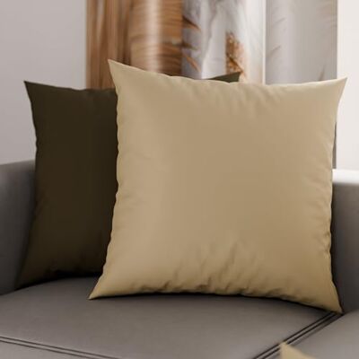 PETTI Artigiani Italiani Par örngott 50 x 30 cm i mikrofiber, kuddar för sovrum, soffa, set med 2 kuddfodral, örngott med dubbelt ansikte lerbrun PETTI Artigiani Italiani Par örngott 50 x 30 cm i mikrofiber, kuddar för sovrum, soffa, set med 2 kuddfodral, örngott med dubbelt ansikte lerbrun