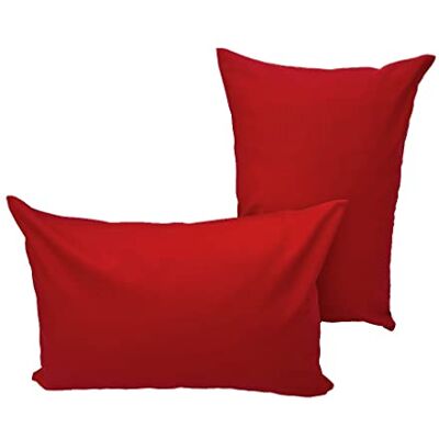 Lemos Home Örngott örngott prydnadskuddar 2 stycken i 100% bomull kollektion koncept, färg och storlek valbar (örngott set om 2 – 50 x 30 cm, röd) Lemos Home Örngott örngott prydnadskuddar 2 stycken i 100% bomull kollektion koncept, färg och storlek valbar (örngott set om 2 – 50 x 30 cm, röd)